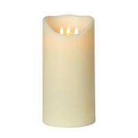 Elements Moving Flame LED Pillar Candle 30 x 15cm Extra Image 1 Preview
